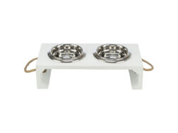Dog Feeder Trixie White