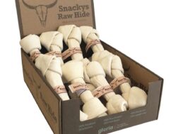 Dog Snack Gloria Rawhide Knot Chewy 12 Units